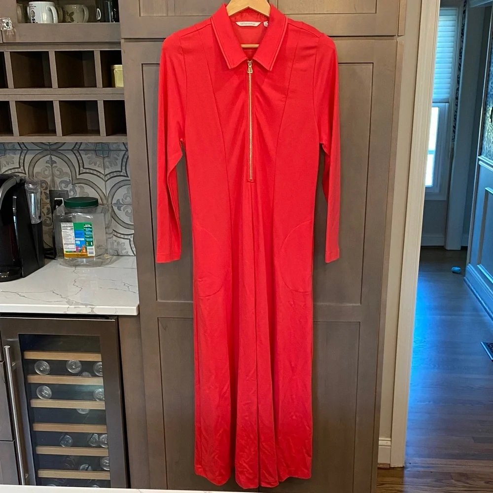 Soft Surroundings Vibrant Zipper Front Maxi Dress - Picture 2 of 9